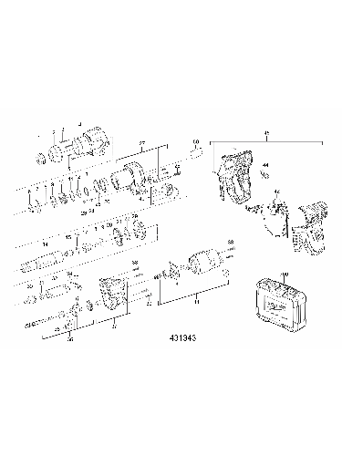 Vue éclatée Milwaukee M12H-32C 4000431341#01