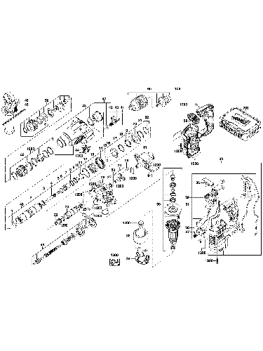 Vue éclatée Milwaukee HD18HX-SET2 4000428696#01