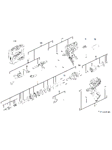 Vue éclatée Milwaukee M12CD-202C 4000440386#01