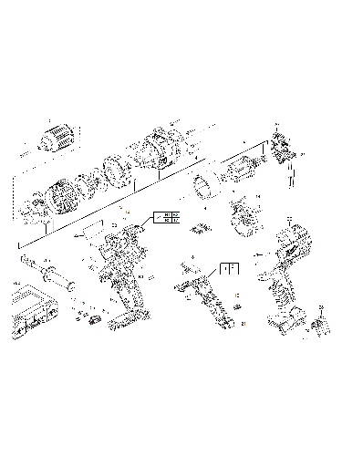 Vue éclatée Milwaukee HD18DD-402C_IN2 4000431528#01