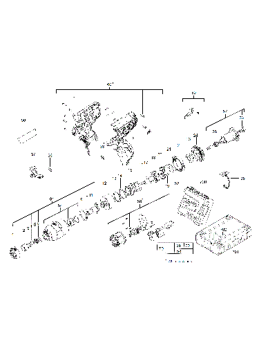 Vue éclatée Milwaukee M12CID-152C 4000440406#01