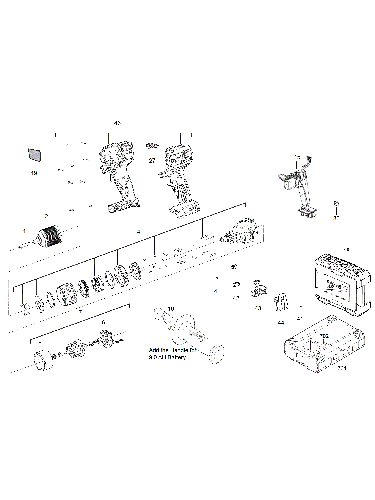 Vue éclatée Milwaukee M18BPD 4000481211#01