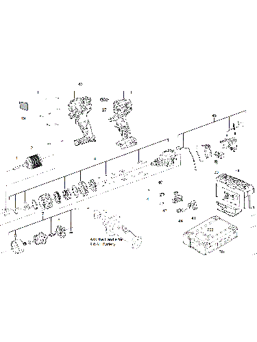 Vue éclatée Milwaukee M18BPDN-402C 4000458658#01