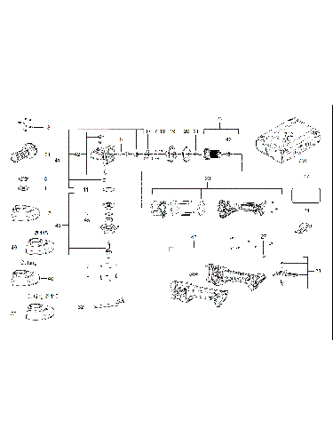 Vue éclatée Milwaukee M18FHSAG125XPDB-552X 4000469900#01