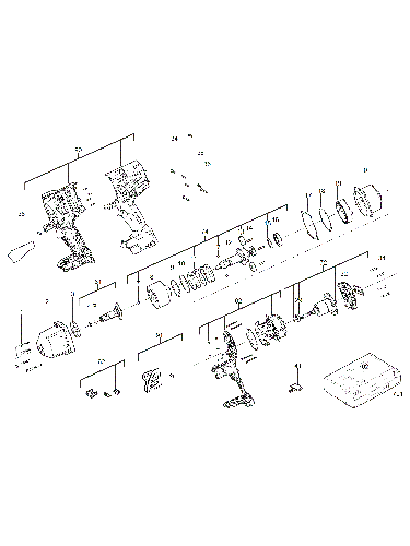 Vue éclatée Milwaukee M18FHIWF12-503X 4000467119#01