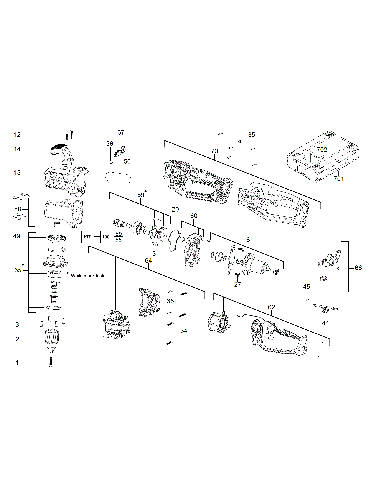 Vue éclatée Milwaukee M18CRAD2-0X 4000477109#01