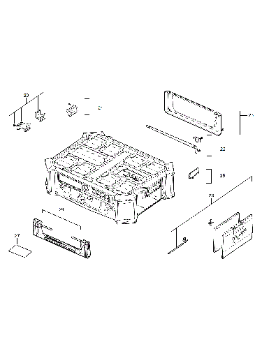 Vue éclatée Milwaukee M18PORCDAB+-0UK 4000474889#01