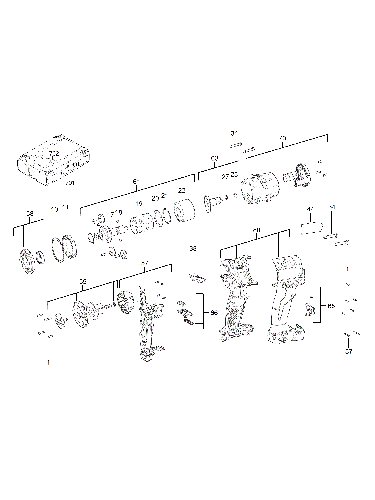 Vue éclatée Milwaukee M18FMTIW2F12-0X 4000477708#01