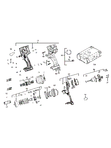 Vue éclatée Milwaukee M18ONEFHIWH716-0X 4000481195#01