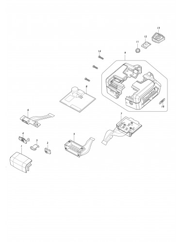 Vue éclatée Makita ML011G#01