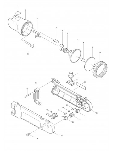 Vue éclatée Makita ML702#01