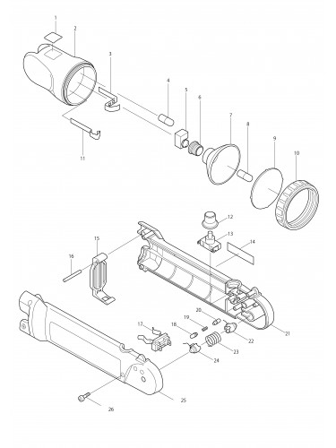 Vue éclatée Makita ML902#01