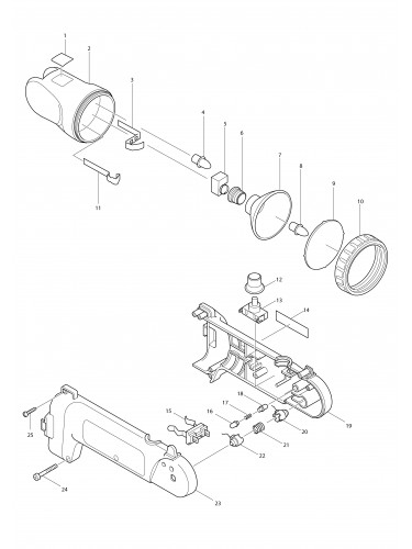Vue éclatée Makita ML903#01
