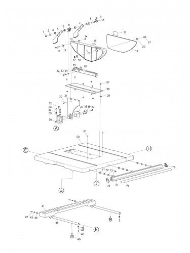 Vue éclatée Makita MLT100N#01