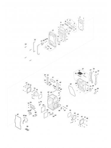 Vue éclatée Makita MR003G#01