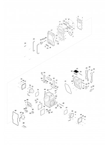 Vue éclatée Makita MR004G#01