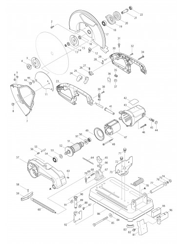 Vue éclatée Makita MT242#01