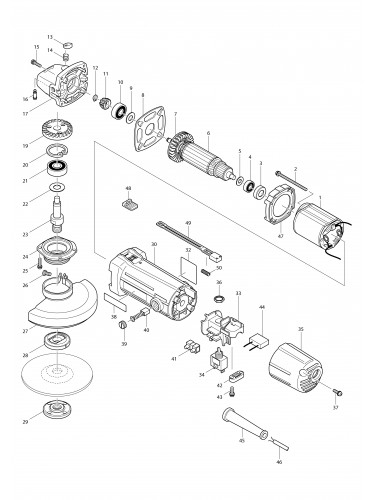 Vue éclatée Makita MT952#01