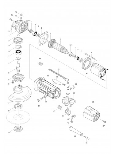 Vue éclatée Makita MT963#01