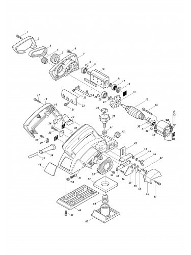 Vue éclatée Makita N1923B#01