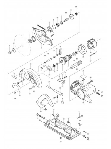 Vue éclatée Makita N5900B#01