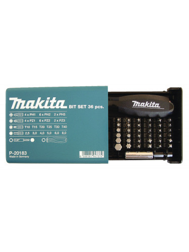 Coffret Fixation Tournevis porte-embout et 37 accessoires Makita