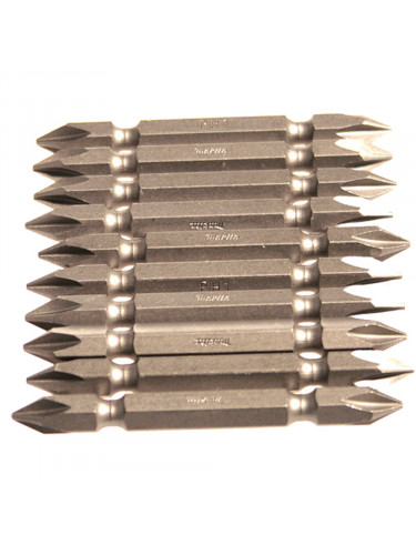 Embout de vissage PH3, double, 65 mm, par 10 Makita