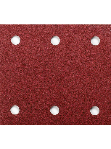 Feuilles rectangulaires abrasives 114x102 mm - 3 + 3 trous - Auto-agrippant Makita