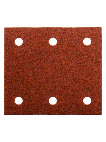 Feuilles rectangulaires abrasives 114x102 mm - 3 + 3 trous - Auto-agrippant Makita