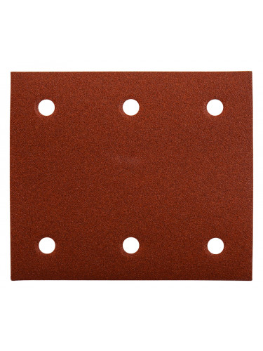 Feuilles rectangulaires abrasives 114x102 mm - 3 + 3 trous - Auto-agrippant Makita