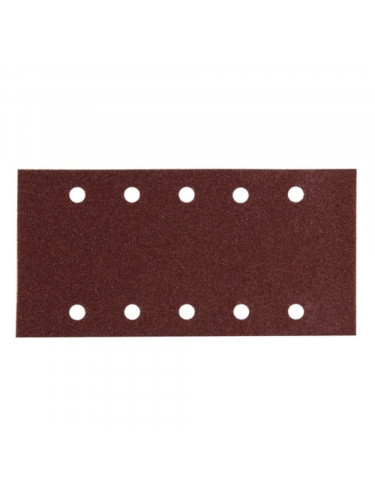 Feuilles rectangulaires abrasives 115x229 mm - 5 + 5 trous - Auto-agrippant Makita