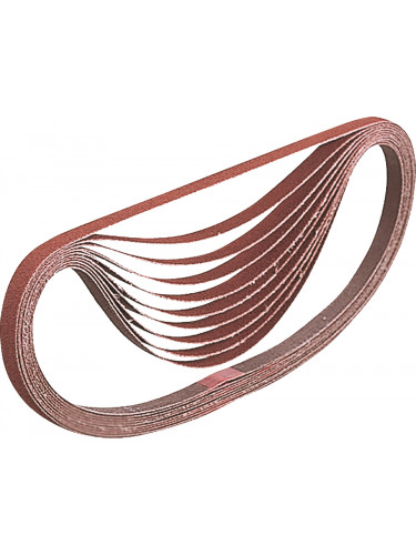 Bandes abrasives 13x533 mm pour bois métal (qualité standard) Makita