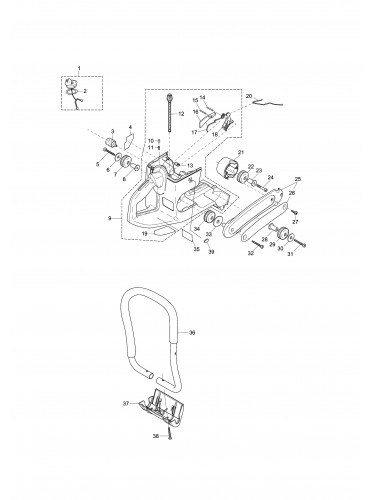 Vue éclatée Makita PC7414#01