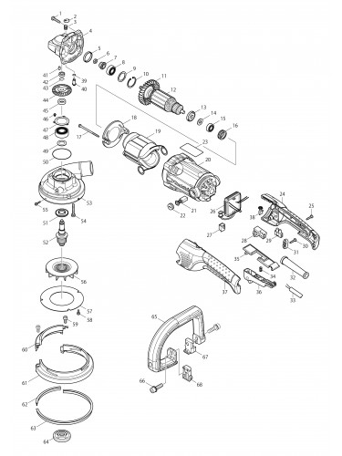 Vue éclatée Makita PC5000C#01