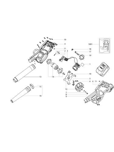 Vue éclatée METABO 02242000#01