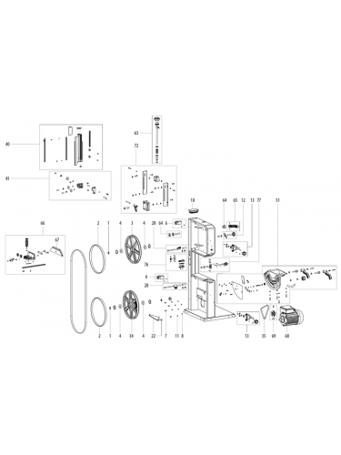 Vue éclatée METABO 19010001#01