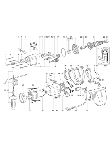 Vue éclatée METABO 00806181#01