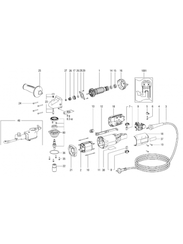 Vue éclatée METABO 02244000#01