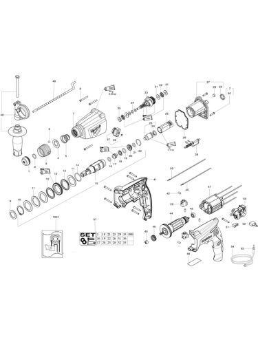 Vue éclatée METABO 18135000#01