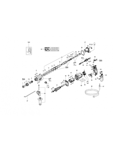 Vue éclatée METABO 18108001#01
