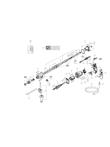 Vue éclatée METABO 06156000#01