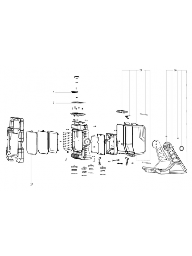 Vue éclatée METABO 01505000#01