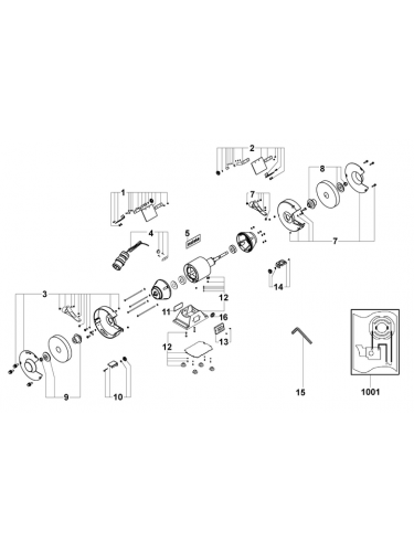 Vue éclatée METABO 19201001#01