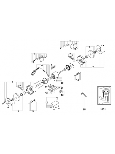 Vue éclatée METABO 19250000#01