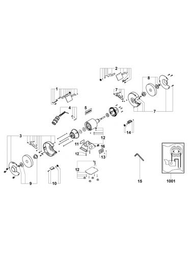 Vue éclatée METABO 19250001#01