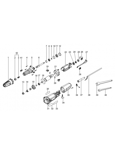 Vue éclatée METABO 00427000#01