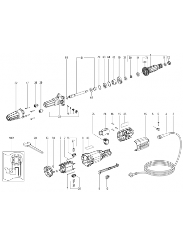 Vue éclatée METABO 21042000#01