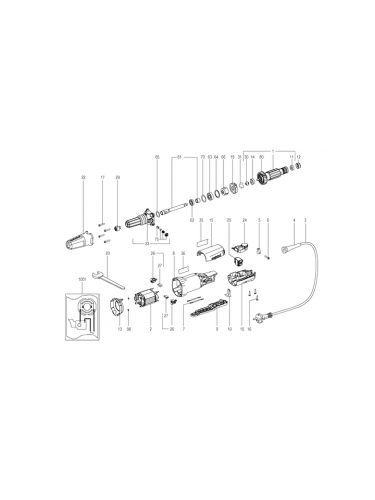 Vue éclatée METABO 00617001#01