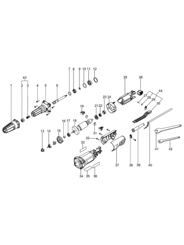 Vue éclatée METABO 00453001#01