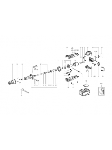 Vue éclatée METABO 00826000#01